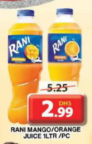 Grand Hyper Market RANI MANGO/ORANGE JUICE 1LTR /PC offer