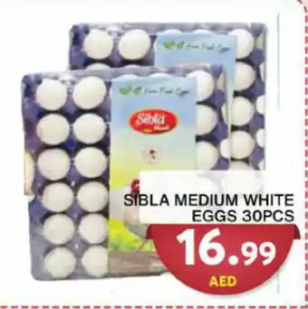 Grand Hyper Market SIBLA MEDIUM WHITE EGGS 30PCS offer