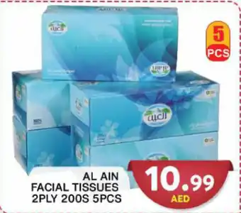 Grand Hyper Market AL AIN FACIAL TISSUES 2PLY 200S 5PCS offer