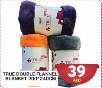 Grand Hyper Market TRUE DOUBLE FLANNEL BLANKET 200 240CM offer