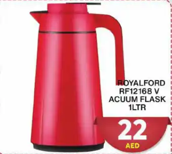 Grand Hyper Market ROYALFORD RF12168 V ACUUM FLASK 1LTR offer