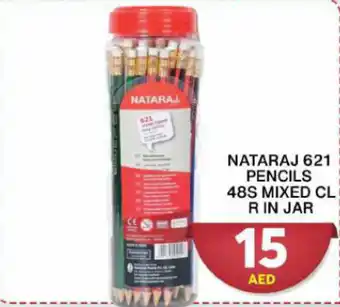 Grand Hyper Market NATARAJ 621 PENCILS 48S MIXED CL R IN JAR offer