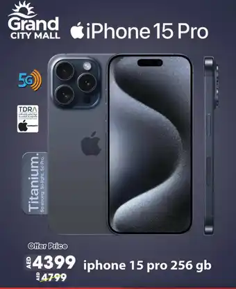 Grand Hyper Market iPhone 15 Pro 256GB offer
