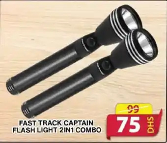 Grand Hyper Market FAST TRACK CAPTAIN FLASH LIGHT 2IN1 COMBO offer