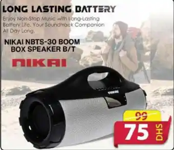 Grand Hyper Market NIKAI NBTS-30 BOOM BOX SPEAKER B/T offer