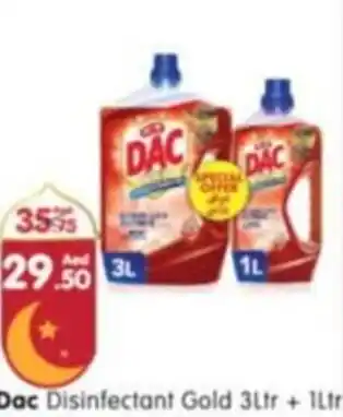 Al Madina Dac Disinfectant Gold 3Ltr + 1Ltr offer