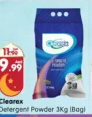 Al Madina Clearex Detergent Powder 3Kg (Bag) offer