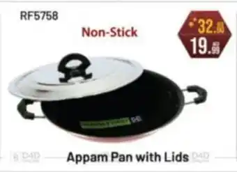 Al Madina Appam Pan with Lids Non-Stick offer