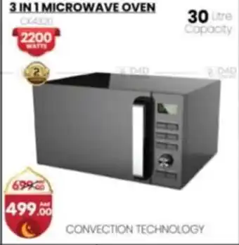 Al Madina 3 IN 1 MICROWAVE OVEN CONVECTION TECHNOLOGY offer
