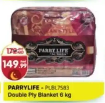 Al Madina PARRYLIFE-PLBL7583 Double Ply Blanket 6 kg offer