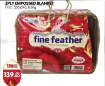Al Madina 2PLY EMPOSSED BLANKET offer