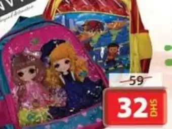 Grand Hyper Market Envy character school bag 14pc offer