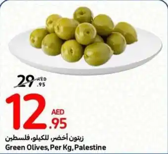 Carrefour Green Olives, Per Kg offer