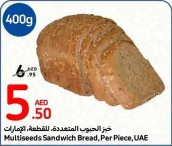 Carrefour Multiseeds Sandwich Bread, Per Piece offer