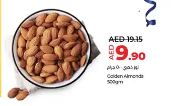 Lulu Hypermarket Golden Almonds 500gm offer