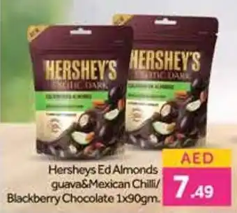 Bluemart Hersheys Ed Almonds guava & Mexican Chilli / Blackberry Chocolate 1 x 90gm offer