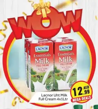 Bluemart Lacnor Uht Milk Full Cream 4 x 1Ltr offer