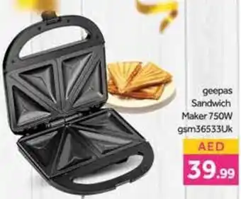 Bluemart geepas Sandwich Maker 750W gsm36533Uk offer