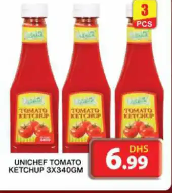 Grand Hyper Market UNICHEF TOMATO KETCHUP 3X340GM offer
