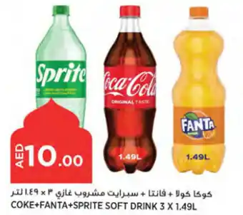 Géant COKE+FANTA+SPRITE SOFT DRINK 3 X 1.49L offer