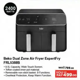 Géant Beko Dual Zone Air Fryer ExpertFry FRL5388B offer