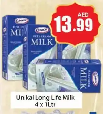 Amber Unikai Long Life Milk 4 x 1Ltr offer