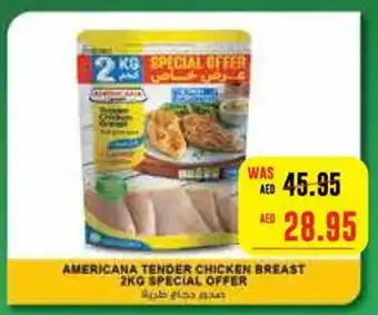 Megamart AMERICANA TENDER CHICKEN BREAST 2KG SPECIAL OFFER offer
