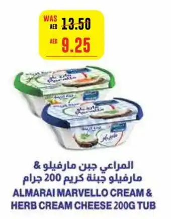 Megamart ALMARAI MARVELLO CREAM & HERB CREAM CHEESE 200G TUB offer