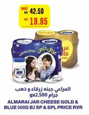 Megamart ALMARAI JAR CHEESE GOLD & BLUE 500G B2 SP & SPL PRICE RVR offer