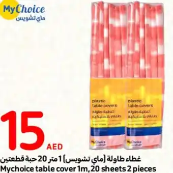 Carrefour Mychoice table cover 1m, 20 sheets 2 pieces offer