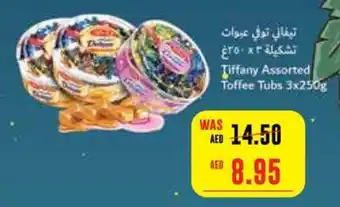 Megamart Tiffany Assorted Toffee Tubs 3 x 250g offer