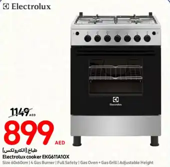 Carrefour Electrolux cooker EKG611A10X offer