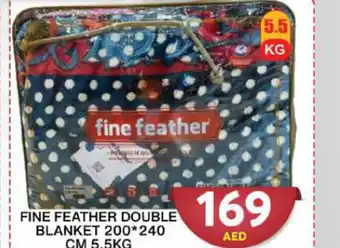 Grand Mall Sharjah FINE FEATHER DOUBLE BLANKET 200*240 CM 5.5KG offer