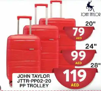 Grand Mall Sharjah JOHN TAYLOR JTTR-PP02-20 PP TROLLEY 20" offer