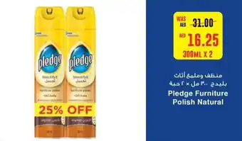 Megamart Pledge Furniture Polish Natural 300ML X 2 offer