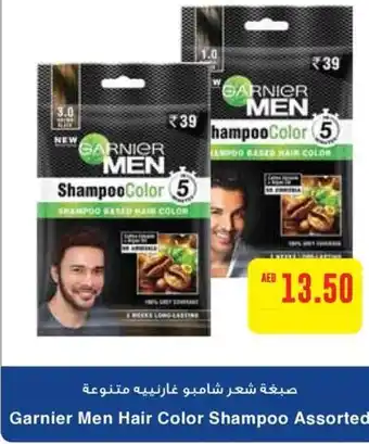 Megamart Garnier Men Hair Color Shampoo Assorted offer