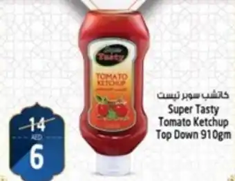 Safari Hypermarket Super Tasty Tomato Ketchup Top Down 910gm offer