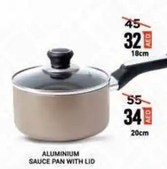 Megamart ALUMINIUM SAUCE PAN WITH LID offer