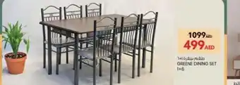 Safari Hypermarket GREENE DINING SET 1+6 offer