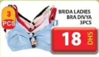 Grand Hyper Market BRIDA LADIES BRA DIVYA 3PCS offer