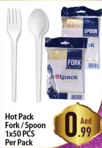 Day To Day Hot Pack Fork Spoon 1x50 PCS Per Pack offer