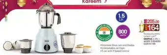 KM Trading GEEPAS 3-IN-1 MIXER GRINDER GS844100 offer