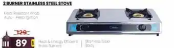 Al Madina 2 BURNER STAINLESS STEEL STOVE offer