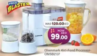 Al Madina Olsenmark 4in1-Food Processor-OMSB2137 offer