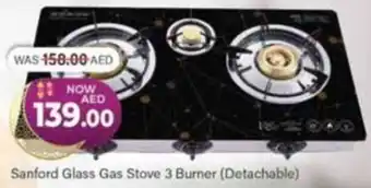 Al Madina Sanford Glass Gas Stove 3 Burner (Detachable) offer