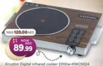 Al Madina Krypton Digital infrared cooker 2000w-KNIC6024 offer