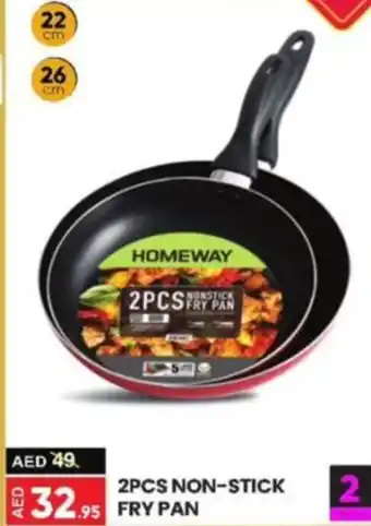 Al Madina 2PCS NON-STICK FRY PAN offer