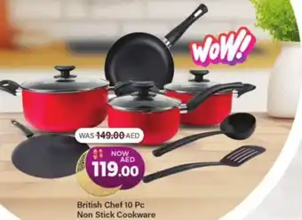 Al Madina British Chef 10 Pc Non Stick Cookware offer