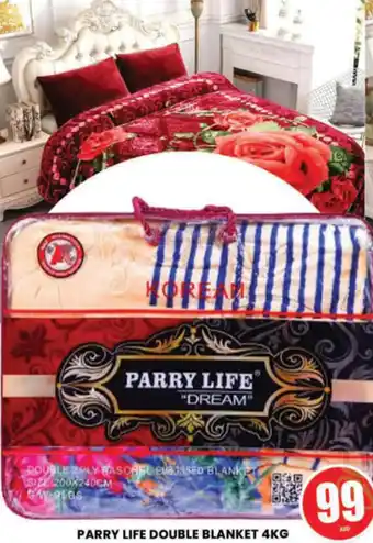 Al Madina Hypermarket PARRY LIFE DOUBLE BLANKET 4KG offer