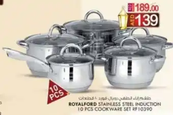 KM Trading ROYALFORD STAINLESS STEEL INDUCTION 10 PCS COOKWARE SET RF10390 offer
